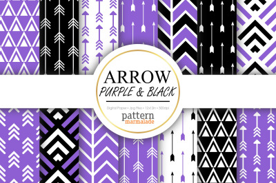 Arrow Purple &amp; Black - S0902