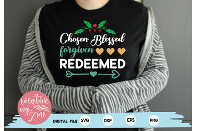 chosen blessed forgiven redeemed