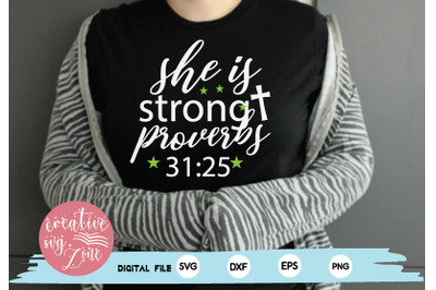 she is strong proverbs 31:25