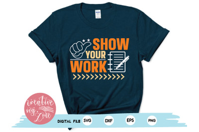 show your work