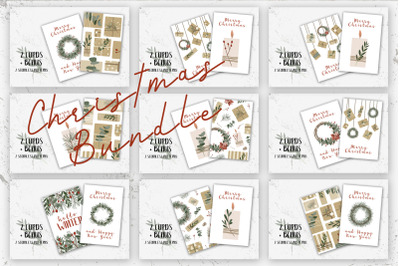 18 Christmas cards and Bonus. Merry Xmas and Happy New Year