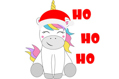 Christmas unicorn SVG, Cut Files, Merry Christmas Svg, Baby unicorn  S
