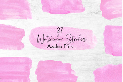 Light Pink Watercolor Strokes