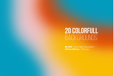 20 Colorfull Gradient Backgrounds