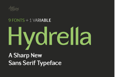 Hydrella | A Sharp New Sans Serif Typeface