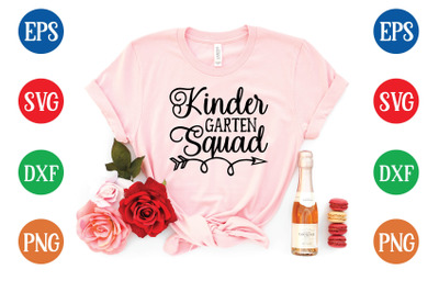 kinder garten squad svg