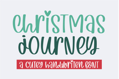 Christmas Journey - A cute handwritten font