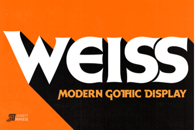 Weiss Modern Gothic Display