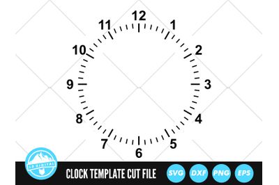 Clock Face SVG | Clock Face Cut File