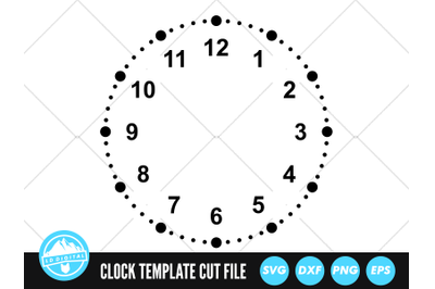 Clock Face SVG | Clock Face Cut File