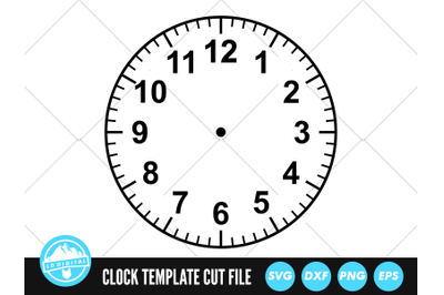 Clock Face SVG | Clock Face Cut File