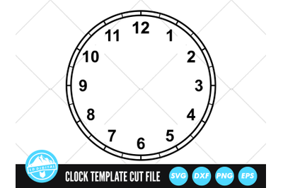 Clock Face SVG | Clock Face Cut File