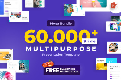 60.000+ Multipurpose Bundle PowerPoint Template