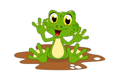 cute frog animal cartoon