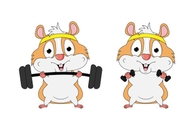 cute hamster animal cartoon