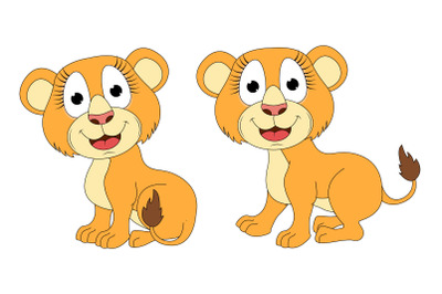 cute lion animal cartoon