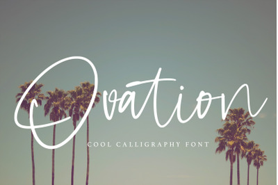 Ovation - Cool Calligraphy Font