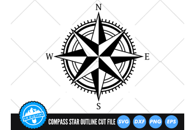 Nautical Compass SVG | Compass Cut File