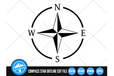 Nautical Compass SVG | Compass Cut File