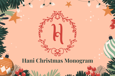 Hani Christmas Monogram