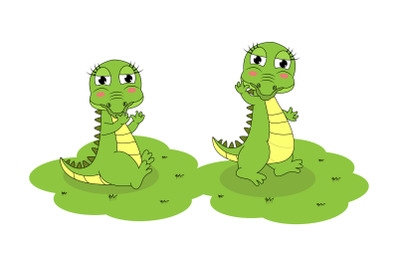 cute crocodile  animal cartoon