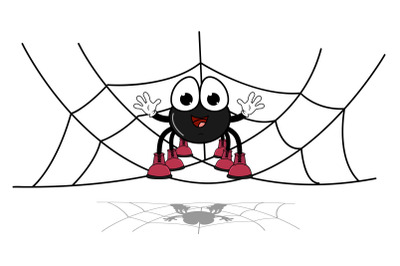 cute spider animal cartoon