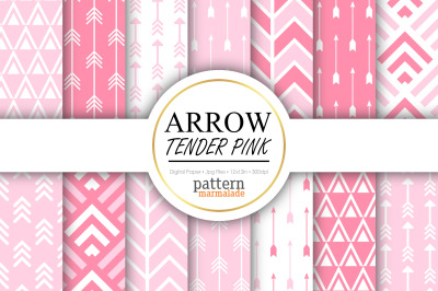 Arrow Tender Pink Digital Paper - S0705