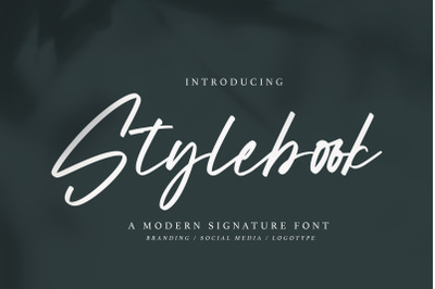 Stylebook - Modern Signature Font