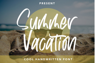 Summer Vacation - Cool Handwritten