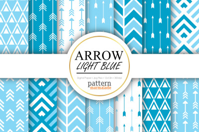 Arrow Light Blue&nbsp;Digital Paper - S0702