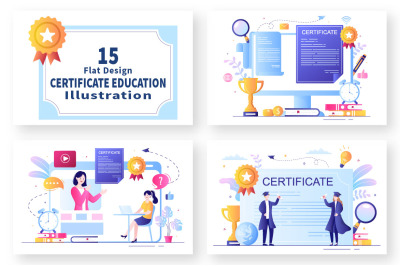 15 Certificate Document Illustration