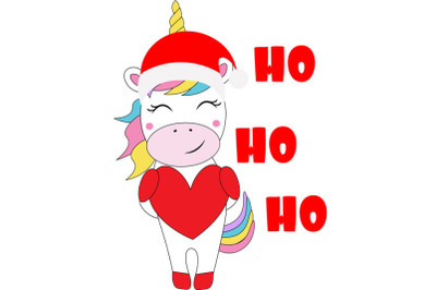 Christmas unicorn SVG, Cut Files, Merry Christmas Svg, Baby unicorn Sv