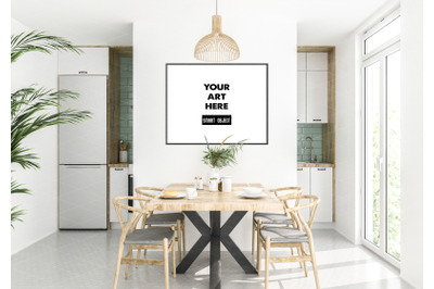 Interior scene artwork background interior mockup