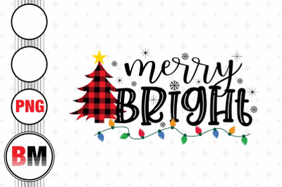 Merry and Bright Christmas PNG Files