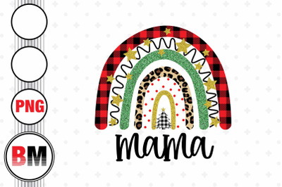 Mama Christmas Rainbow PNG Files
