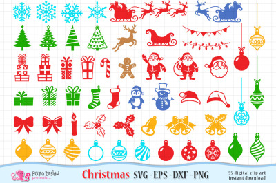 Christmas SVG, Eps, Dxf, Png.
