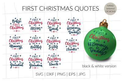 Family Christmas svg, Christmas ornament SVG, Christmas quotes round