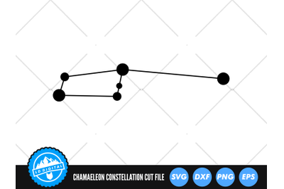 Chamaeleon Star Constellation SVG | Star Map Cut File