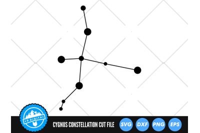 Cygnus Star Constellation SVG | Star Map Cut File