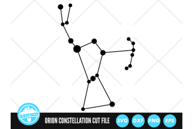 Orion Star Constellation SVG | Star Map Cut File