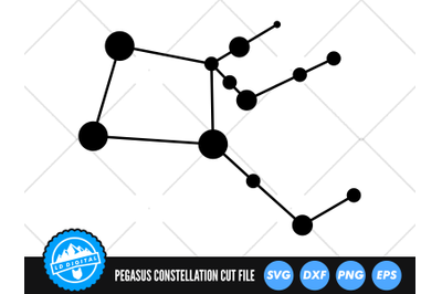 Pegasus Star Constellation SVG | Star Map Cut File