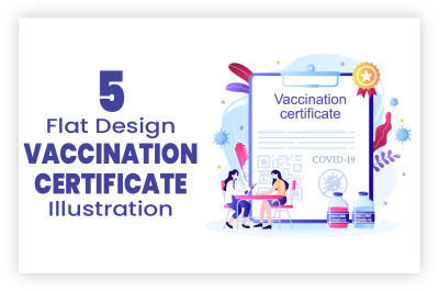 5 Covid-19 Vaccination Certificate Illustration