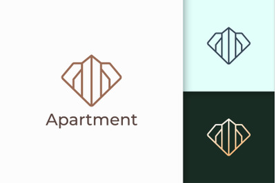 Apartment or Property Logo in Diamond