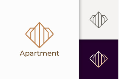 Apartment or Property Logo in Diamond