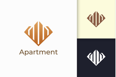 Apartment or Property Logo in Diamond