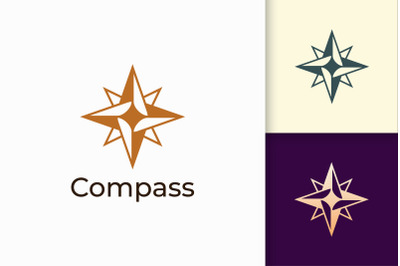 Compass Logo in Modern and Abstract