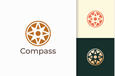 Compass Logo in Modern and Abstract