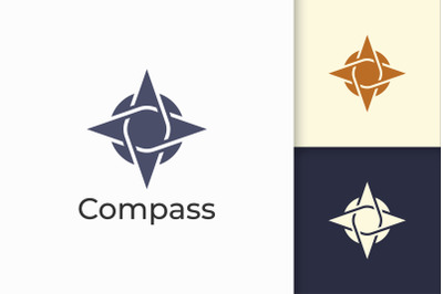 Compass Logo in Modern and Abstract