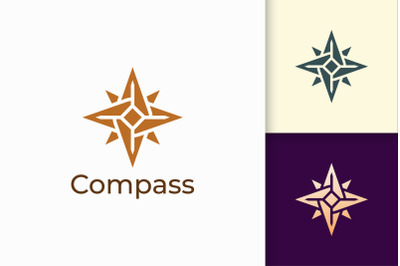 Compass Logo For Adventure and Survival