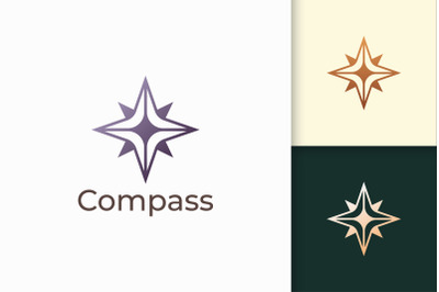 Compass Logo in Simple Shape